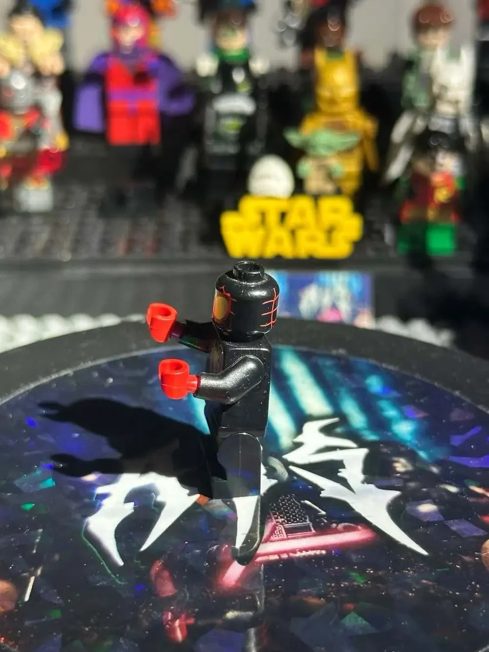 LEGO Miles Morales Spin Minifigure with Gold Spider Logo sh0950
